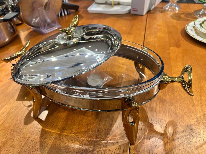 QUEEN MUM ISITICILI OVAL SERVİS SETİ 3 L - 3
