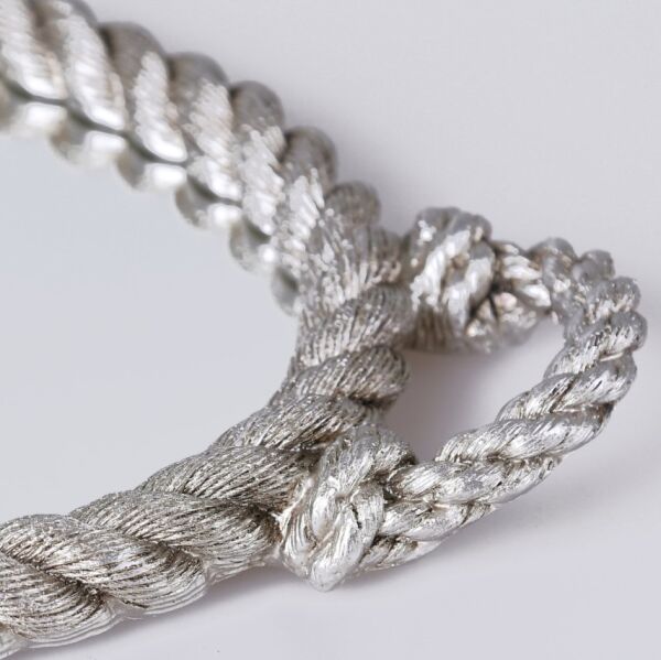 Rope Aynalı Tepsi Gümüş - 4