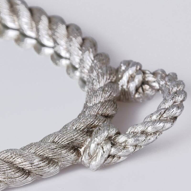 Rope Aynalı Tepsi Gümüş - 4