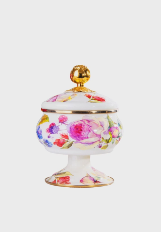 Rose Deluxe Ayaklı Emaye Şekerlik 18 Cm - 3