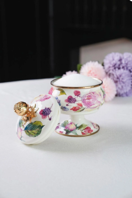 Rose Deluxe Ayaklı Emaye Şekerlik 18 Cm - 2