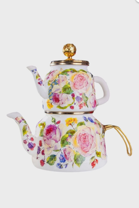 Rose Deluxe Çaydanlık Emaye - 1