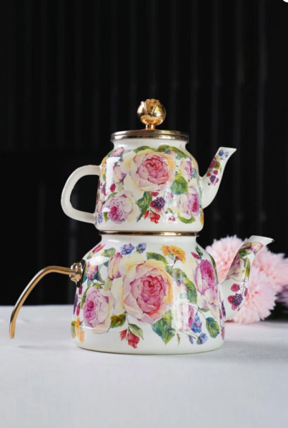 Rose Deluxe Çaydanlık Emaye - 3