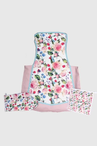Rose Deluxe Mutfak Önlüğü Eldiven - 2