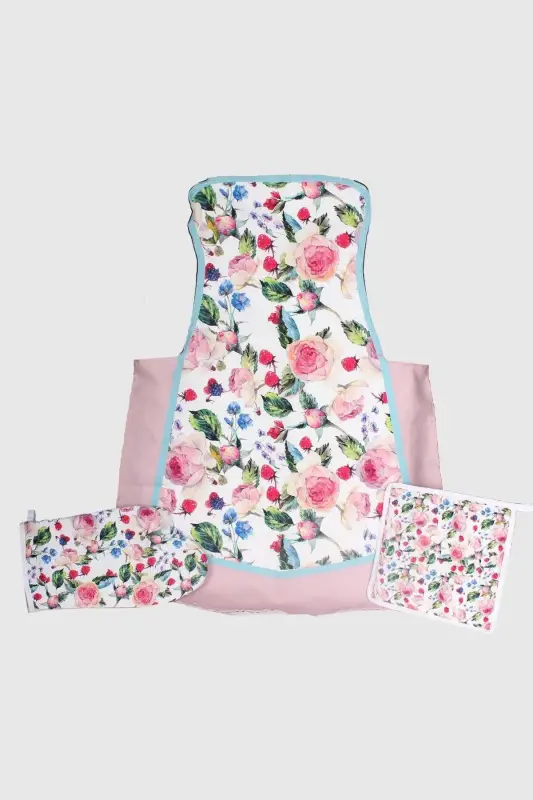 Rose Deluxe Mutfak Önlüğü Eldiven - 2