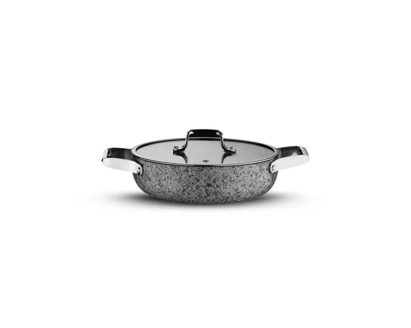 Stone-H 22 cm Çizilmez Yanmaz Yapışmaz Sahanlık - 1