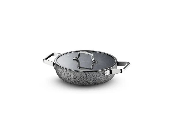 Stone-H 22 cm Çizilmez Yanmaz Yapışmaz Sahanlık - 2