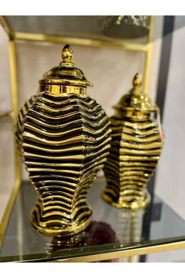 TC1993GB M SİYAH GOLD SERAMİK KÜP - 1
