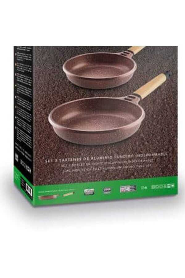 Castey Terracota Serisi 3lü Tava Seti 20-24-28 Cm - 4