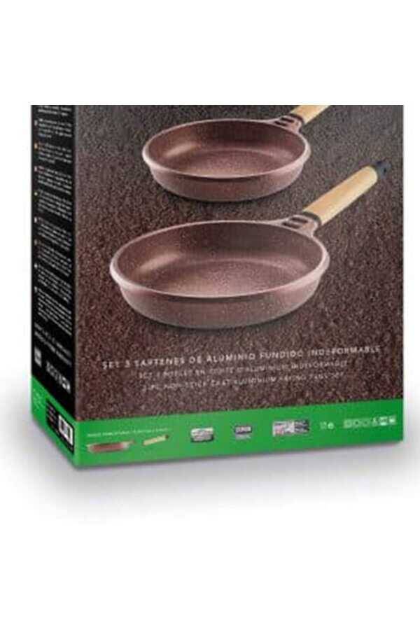 Castey Terracota Serisi 3lü Tava Seti 20-24-28 Cm - 4