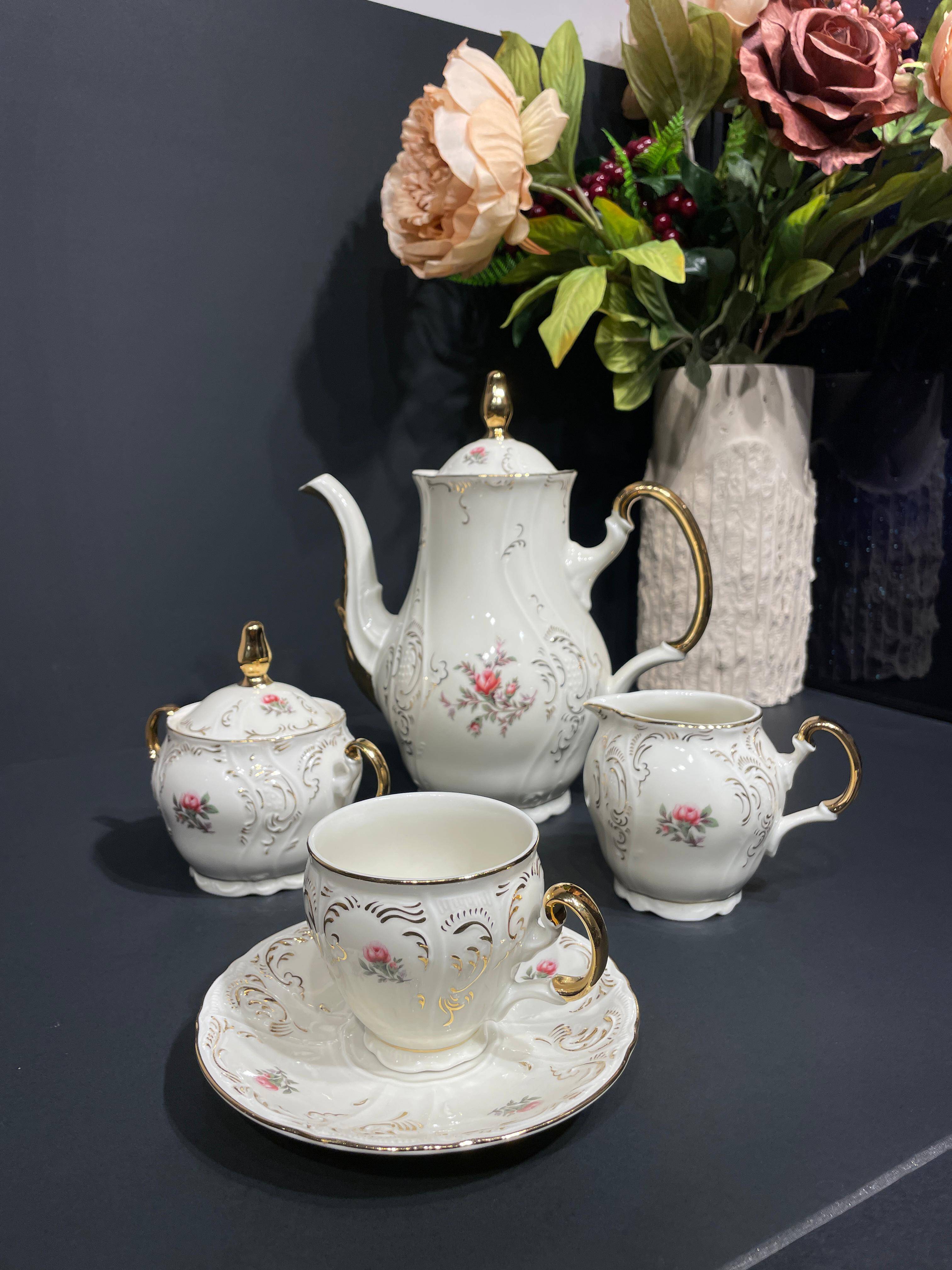 BERNADOTTE THUN COFEE SET 6/17 KAHVE TAKIMI ROZANTE - 1