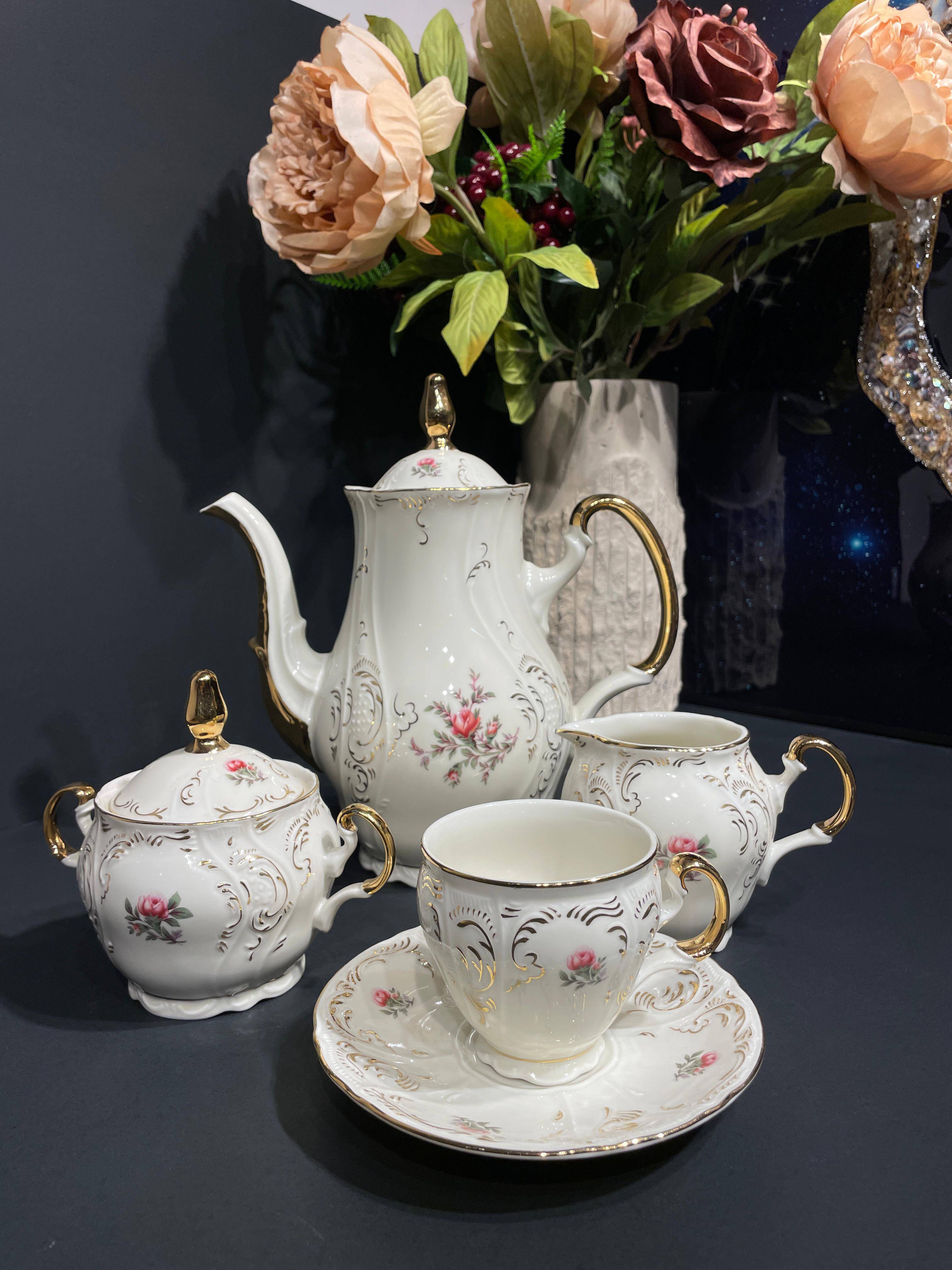 BERNADOTTE THUN COFEE SET 6/17 KAHVE TAKIMI ROZANTE - 2