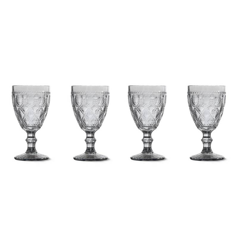 WD Lifestyle Dubai 4'lü Cam Kadeh Seti 400 ml - Şeffaf - 1