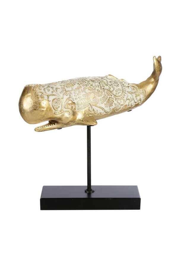Whale Gold Işlemeli Balina Biblo 40 Cm Ak.ıd0115 - 1