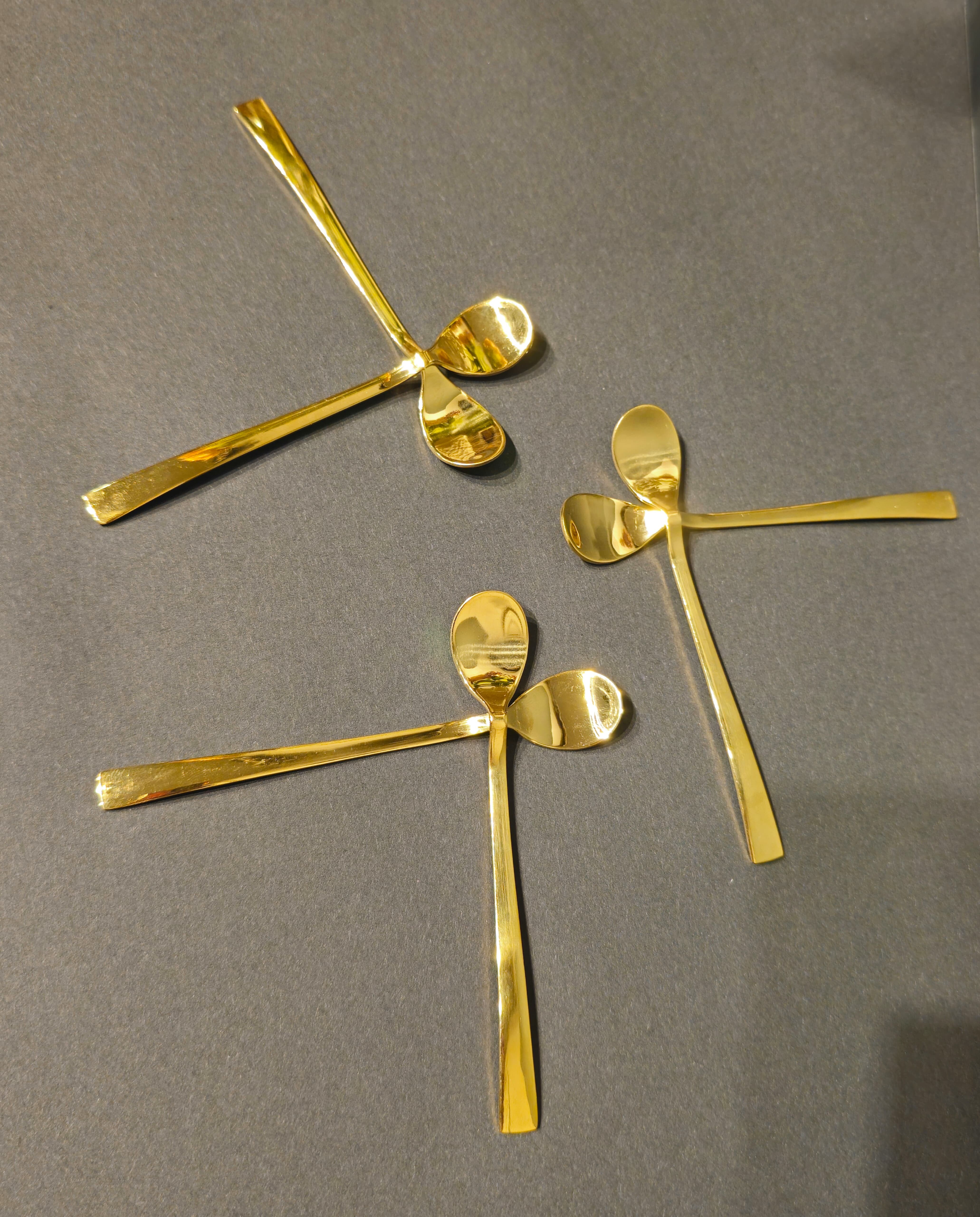 ZEN 6 Parça Çay Kaşığı Titanyum Gold - 3