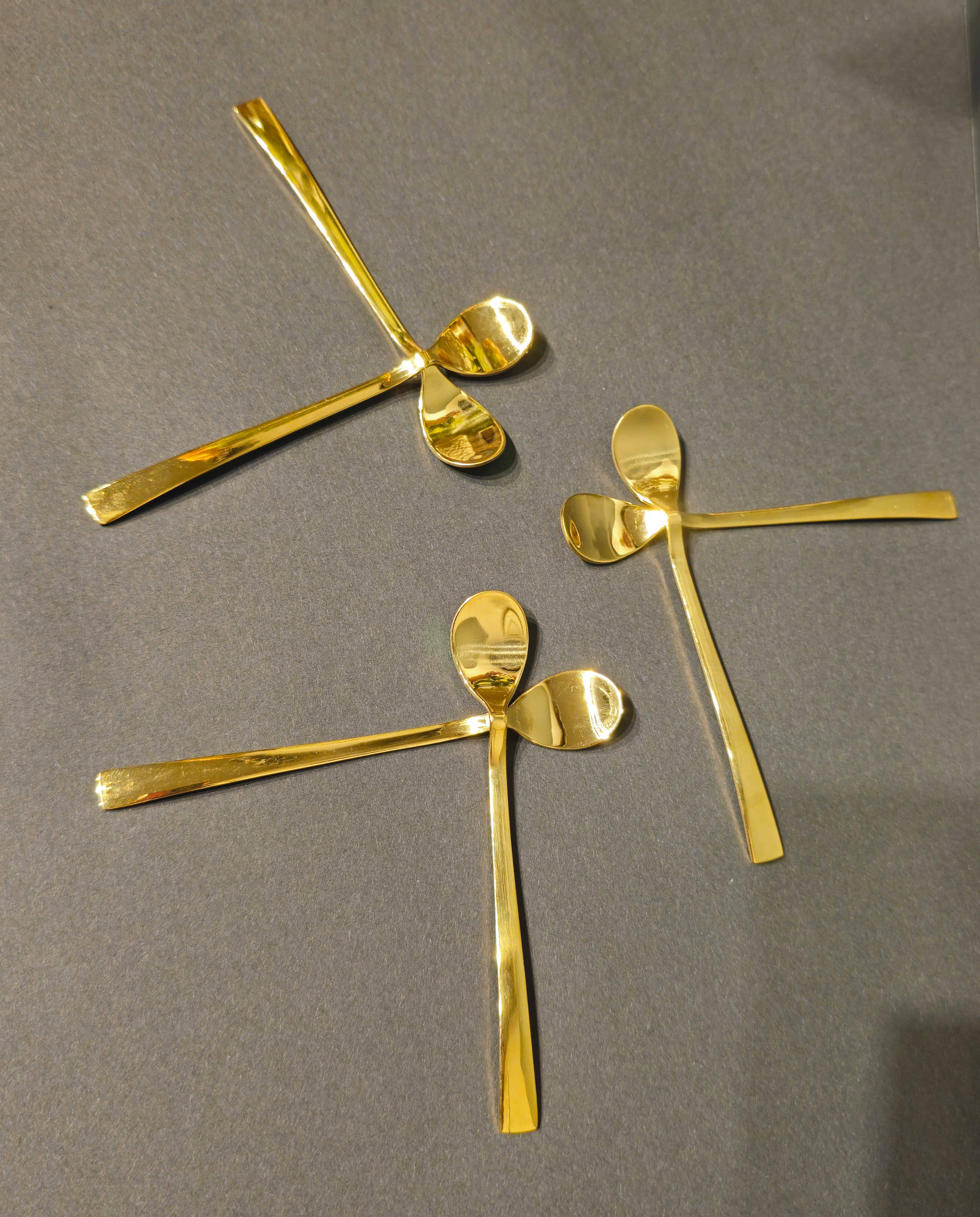 ZEN 6 Parça Çay Kaşığı Titanyum Gold - 3